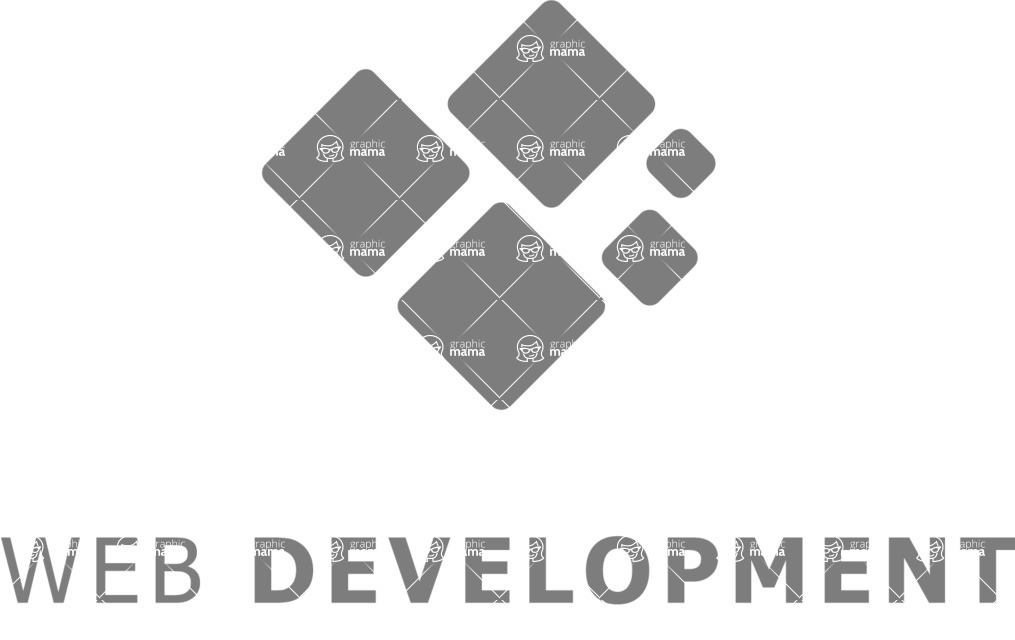 Business Logo Templates - vector graphics in a pack from GraphicMama - Abstract Squares Logo Design Template